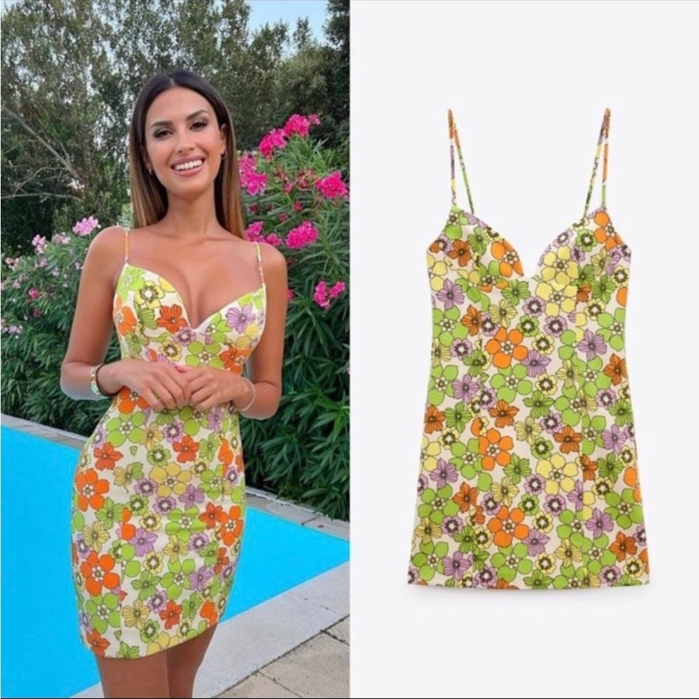 GORGEOUS NWT ZARA Floral   Dress